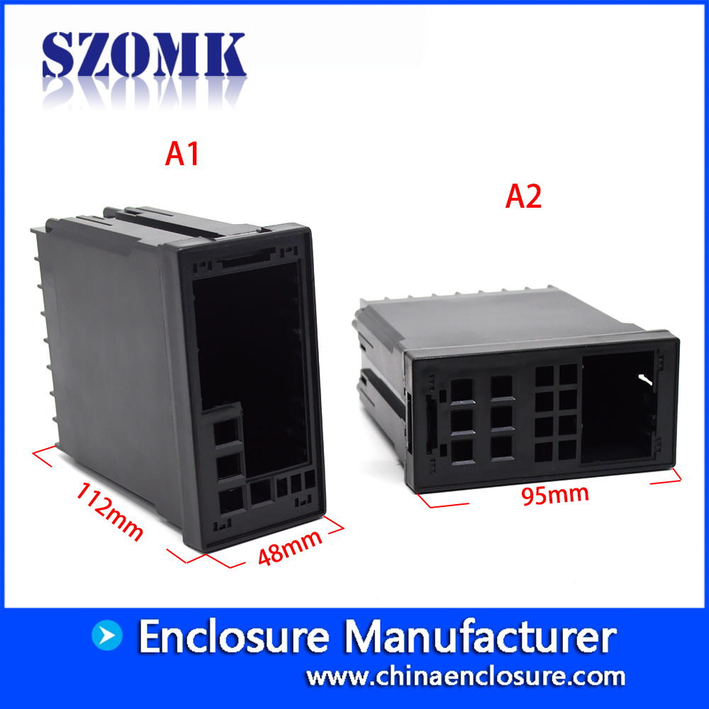 Caja de montaje en pared de caja de riel DIN de plástico ABS de alta calidad para dispositivos electrónicos AK-DR-52 112 * 95 * 48 mm