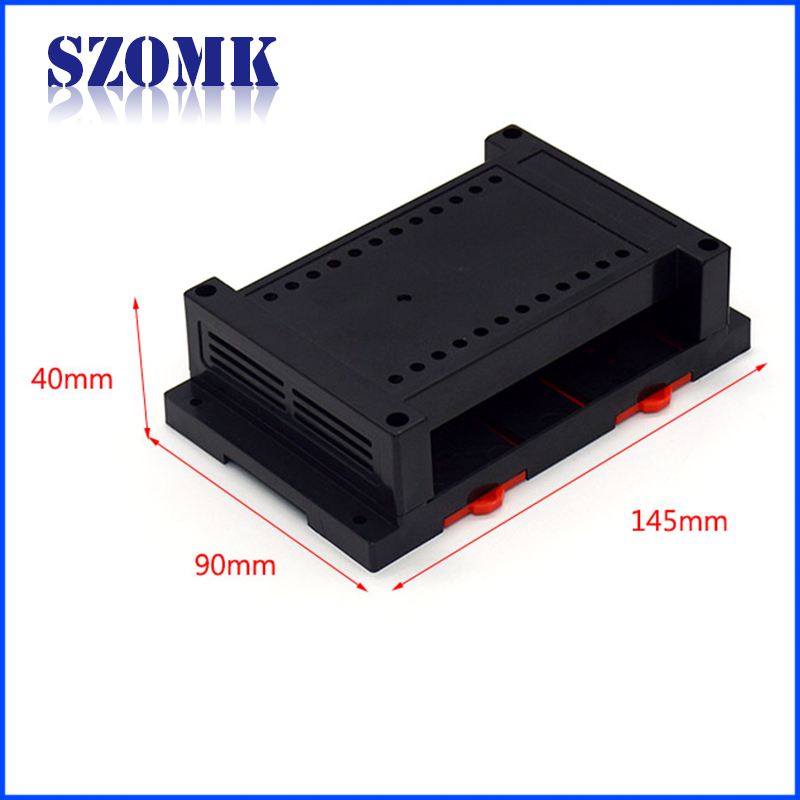 Venda quente de plástico ABS trilho DIN Rail de SZOMK / AK-P-06 / 145x90x40mm