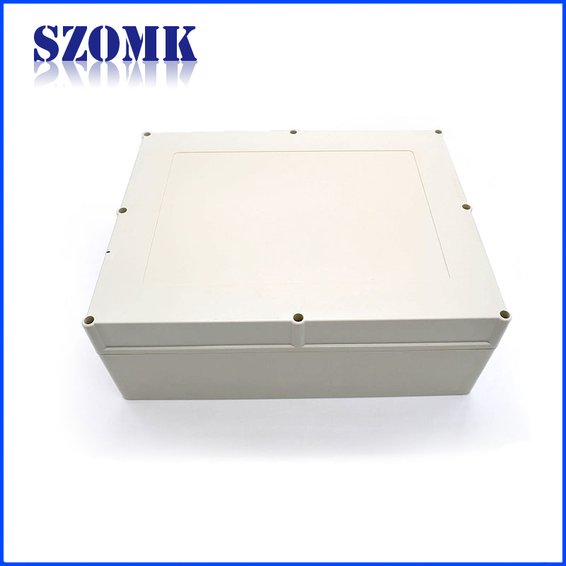 Custodia IP65 a parete in plastica ABS impermeabile grigio chiaro scatola di elettronica per circuito stampato grigio chiaro / 340 * 270 * 120mm / AK-B-K29-1