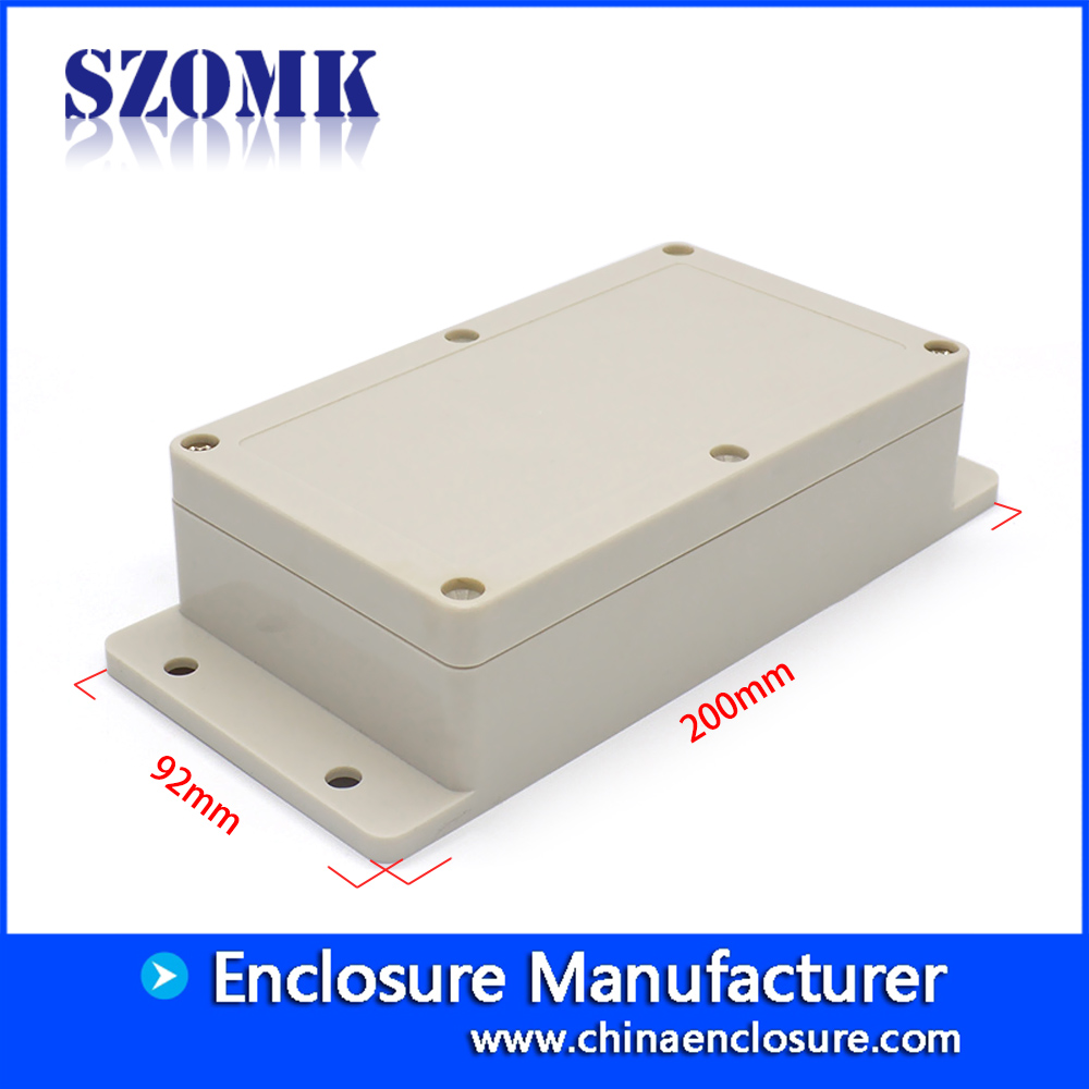 IP65 waterproof enclosure ABS plastic box with flanges for PCB AK-B-7