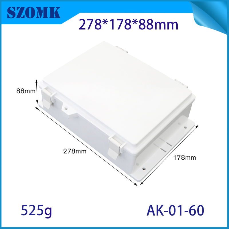 IP66 ABS Plastic Power Power Supply Box Box Electronic Electronic Housing ourdized type type abs abshures ak-01-60 278*178*88mm