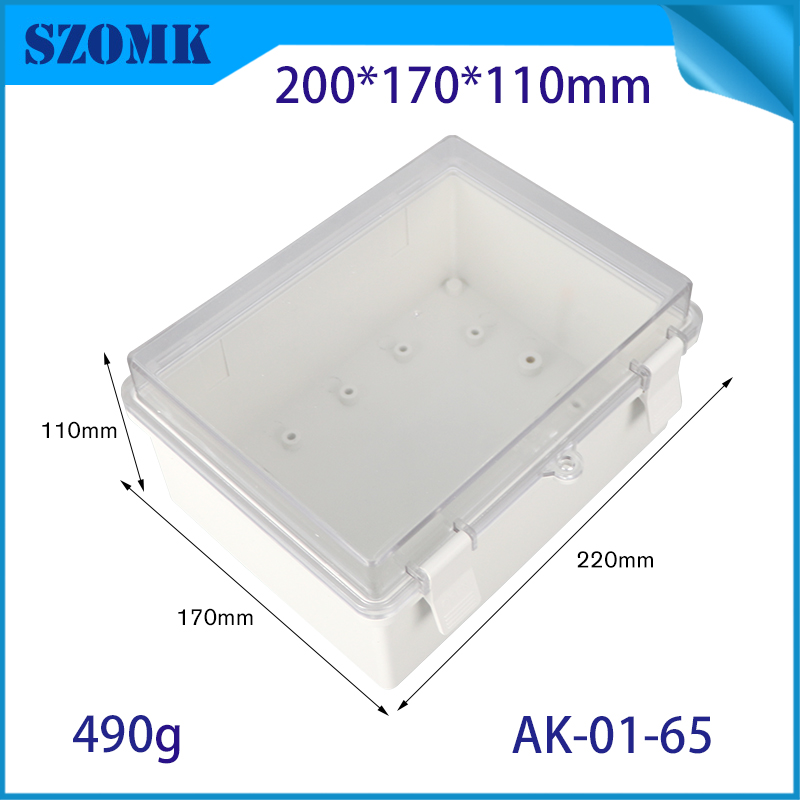 IP66 AK-01-65 200*170*110 MMABS Plastic Power Supply Security Security Fox Box Electronic Mountract