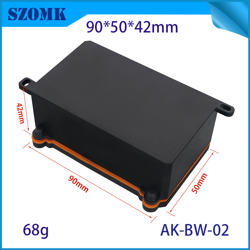 IP68 Box de plástico impermeable PC Retardante VI Caja de unión impermeable al aire libre 90*50*42 mm AK-BW-02
