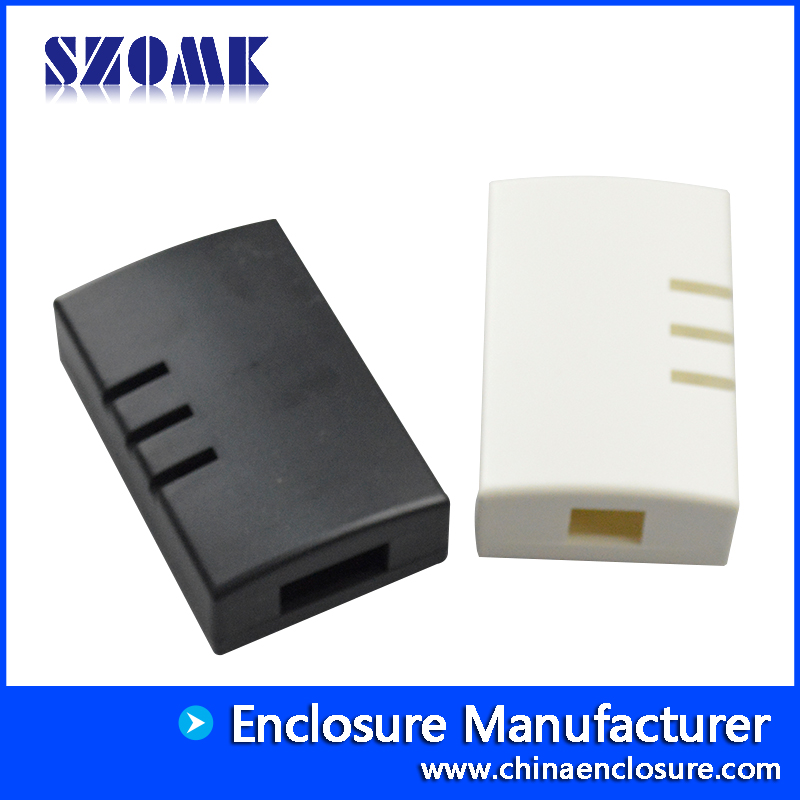 LED外壳电子产品szomk项目盒黑/白色pcb AK-N-28 79x45x24mm