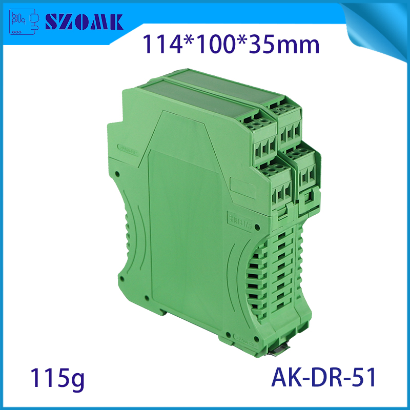 Nuevo diseño DIN Rail Plc Caja de la caja Terminal Conectores AK-DR-51 114 x 100 x 35 mm