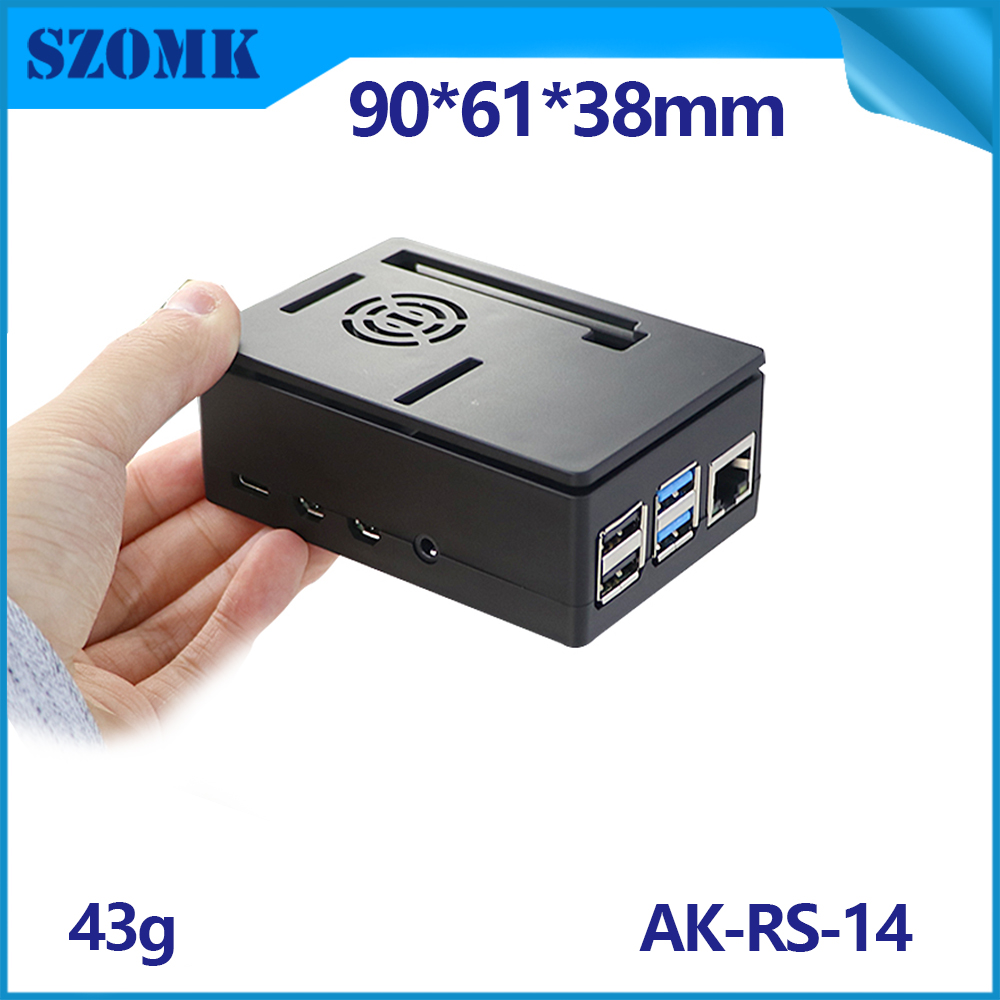 PI 4 B + Case Coffret Boîte SSD Zebra Best 4 avec 2.5 HDD PI4 PI4 HeatsSink 7 Caméra d'affichage à écran tactile sans refroidissement pouce AK-RS-14