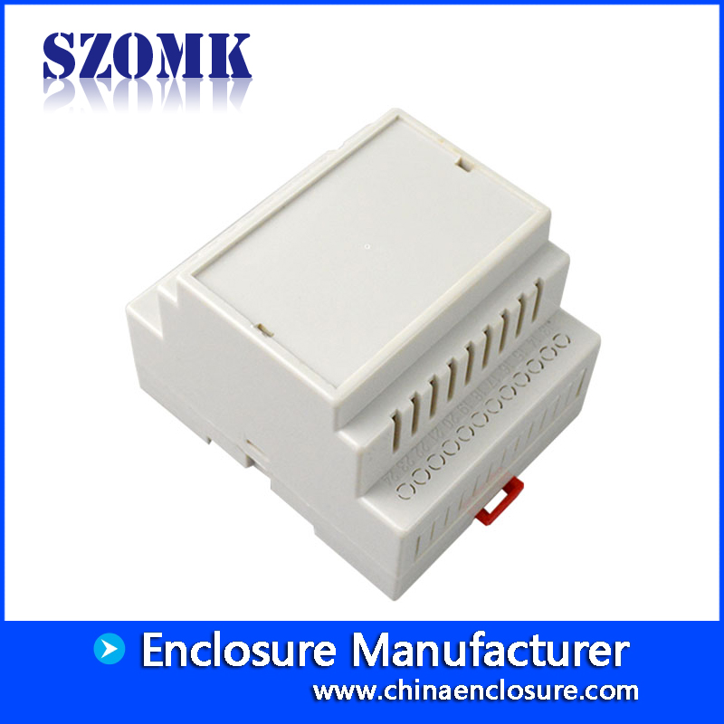 caixa de projeto caixa de trilho din abs swith invólucro para placa de circuito impresso AK-DR-14 85x70x62mm