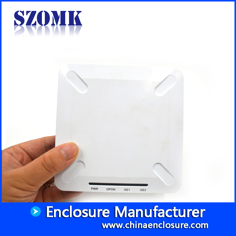 Plastic ABS Network Router Enclosure/ AK-NW-05/ 120x120x25mm