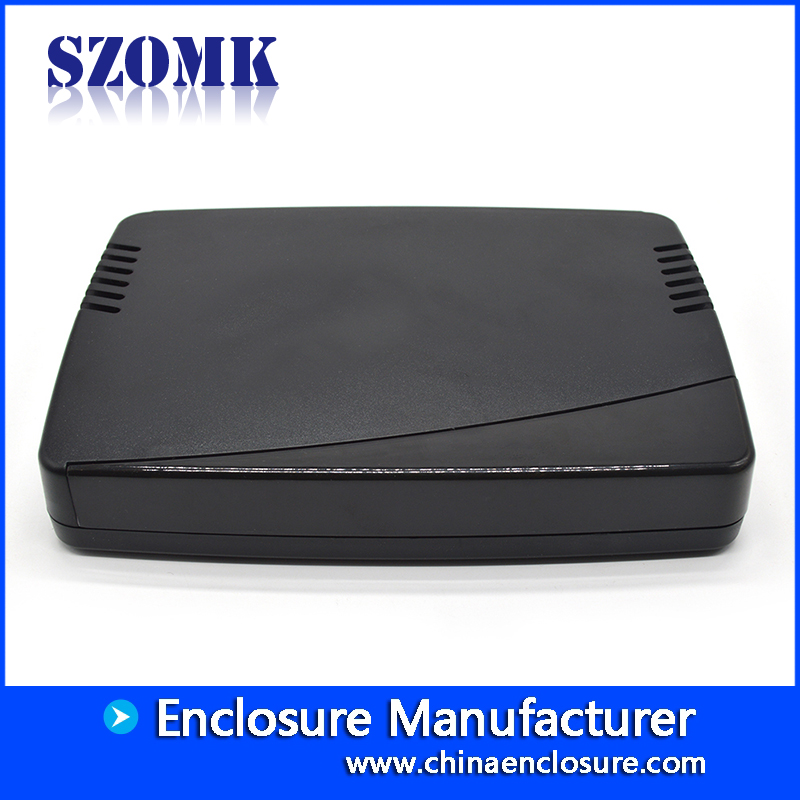 전문 플라스틱 ABS 네트워크 라우터 인클로저 SZOMK / AK-NW-12a / 173x125x30mm에서