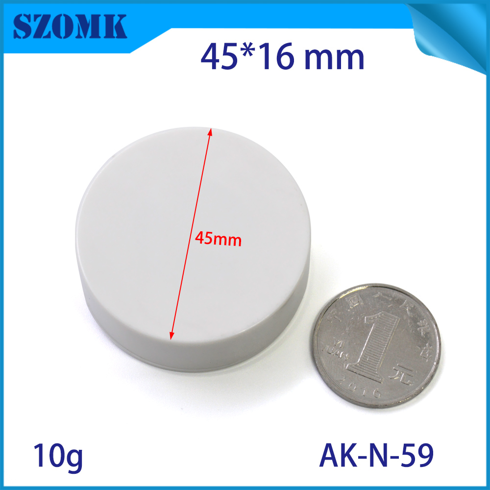SZOMK 45 x 56 mmの円形の接合箇所の喧騒の柵PCBの注文のプラスチックエンクロージャ