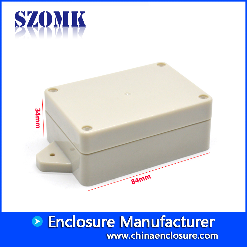 Contenitore elettronico impermeabile in plastica IP65 AK-B-F21 della scatola di giunzione SZOMK ABS 84 * 59 * 34mm
