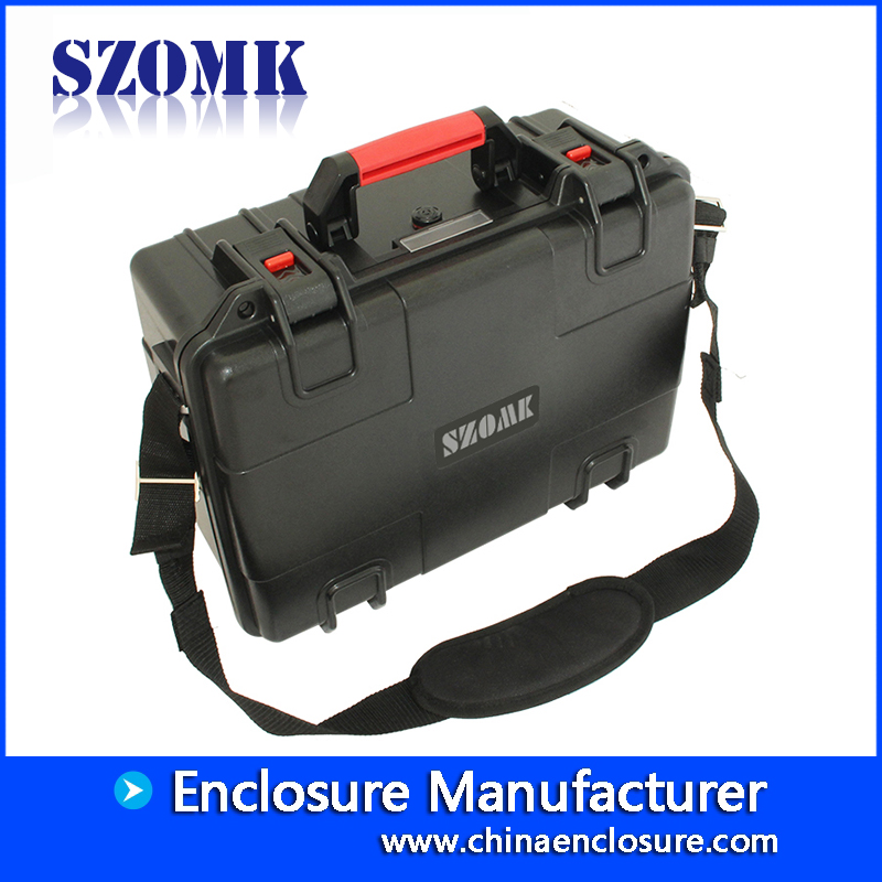 Boîte à outils en plastique de poche ABS SZOMK Boîtier de rangement pour instrument portable multifonctionnel pour réparation d'électricien du bois AK-18-09 520X400X145mm
