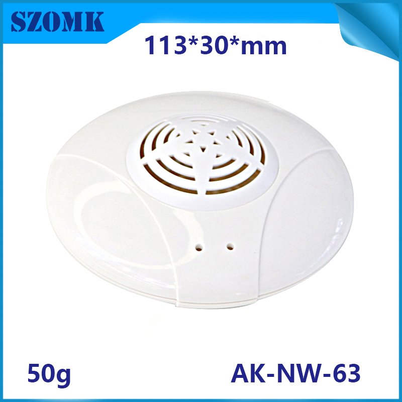 Szomk ABS de plástico Wifi Router Caja de gabinete Caja de red de plástico como Takachi Caja de encosido de interruptor de red al aire libre AK-NW-63/113 * 30mm