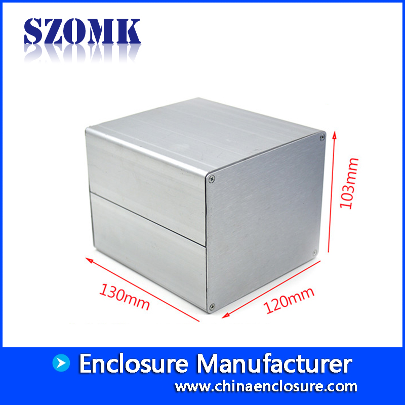 SZOMK Proyecto eléctrico de aluminio Caja de conexiones de alimentación Caja 103x120x130 AK-C-C38