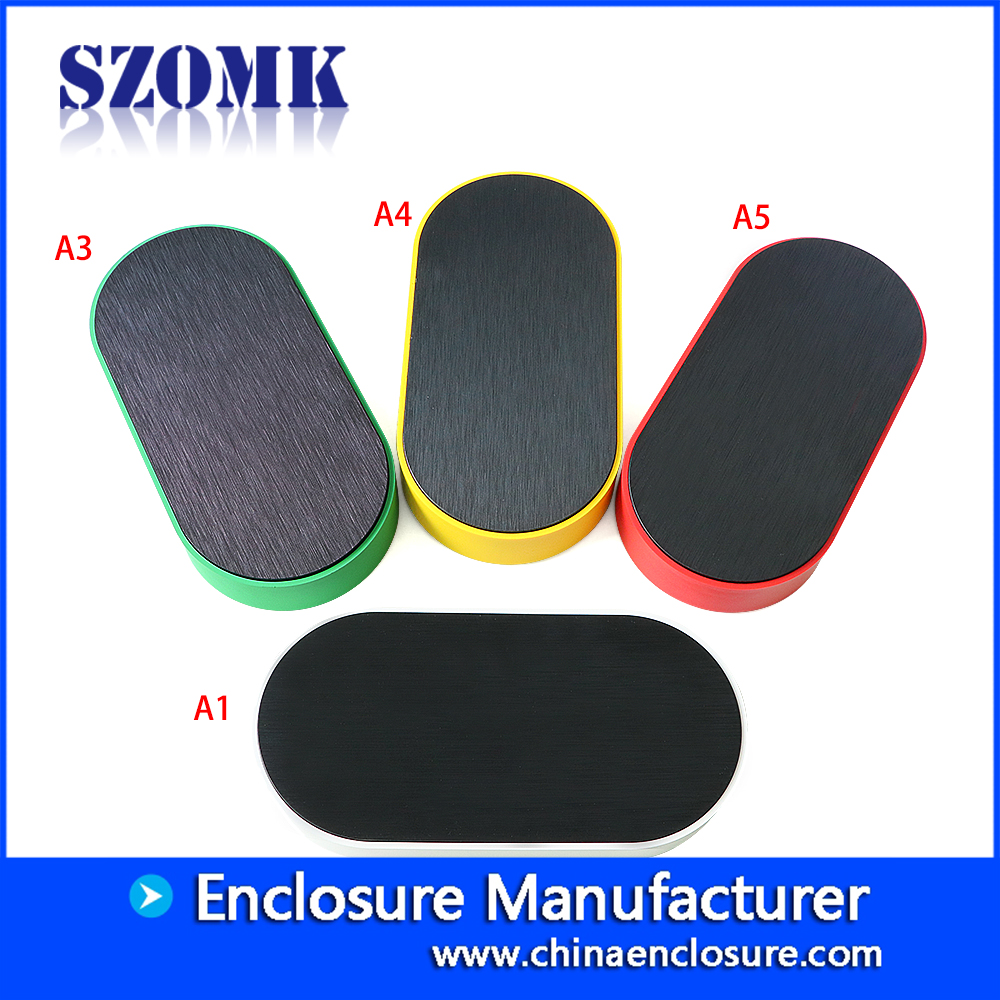 Boîte de compteur en plastique d'amplificateur de puissance ABS de bureau combiné SZOMK pour instrument de test électronique AK-S-124200 * 100 * 32mm
