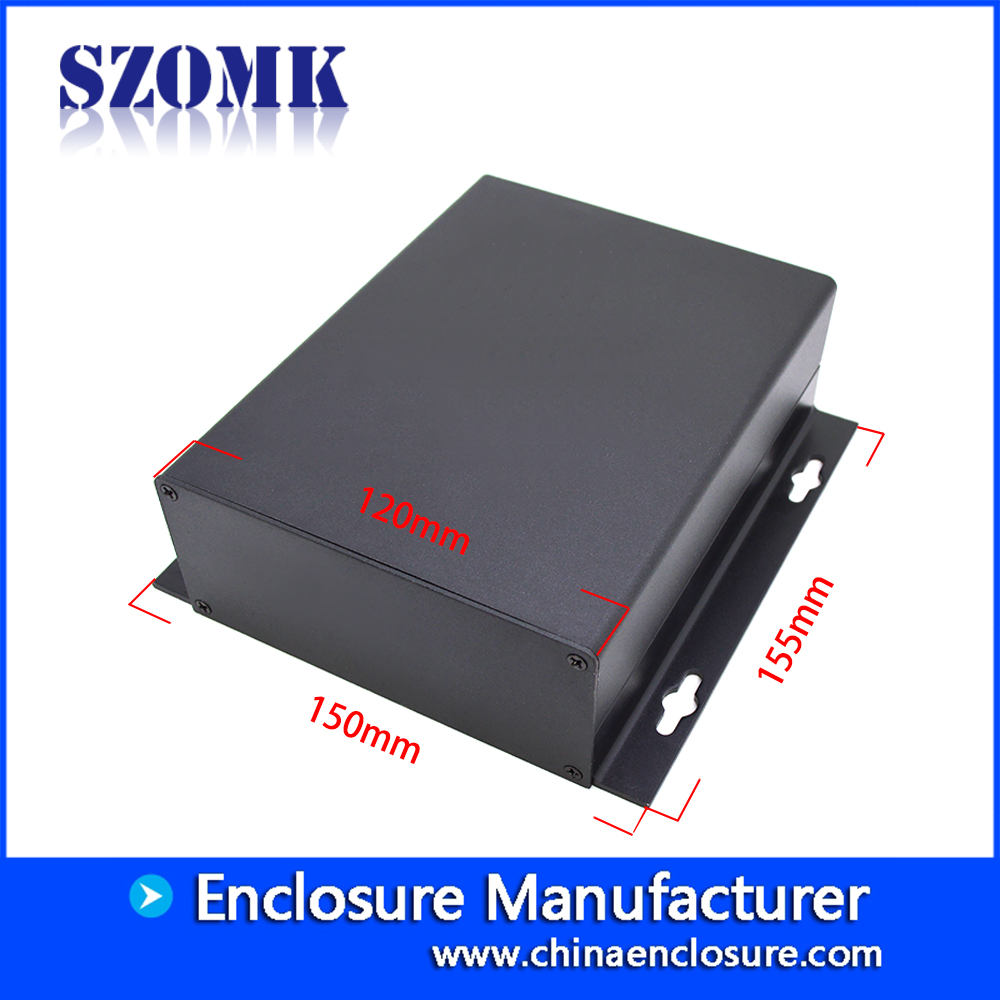 SZOMK Gabinetes eléctricos de caja de fuente de alimentación personalizados de aluminio AK-C-A47b 155 * 150 * 52mm