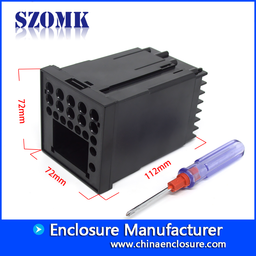 SZOMK用于电子工厂的高精度塑料DIN导轨模块plc外壳AK-DR-54 112 * 72 * 72mm