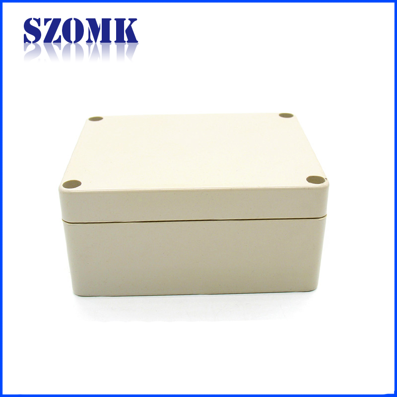 Szomk ip65 abs البلاستيك الضميمة مخصصة للماء مفرق مربع حالة الإسكان الإلكترونية ل pcb مجلس AK-B-3 115 * 90 * 55 ملليمتر