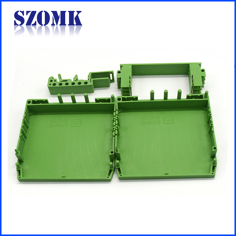 SZOMK caixa de caixa de trilho DIN Dinâmica Caixa de controle eletrônico Caixa de plástico digital para caixa de projeto eletrônico / 80 * 85 * 25mm / AK-04-08