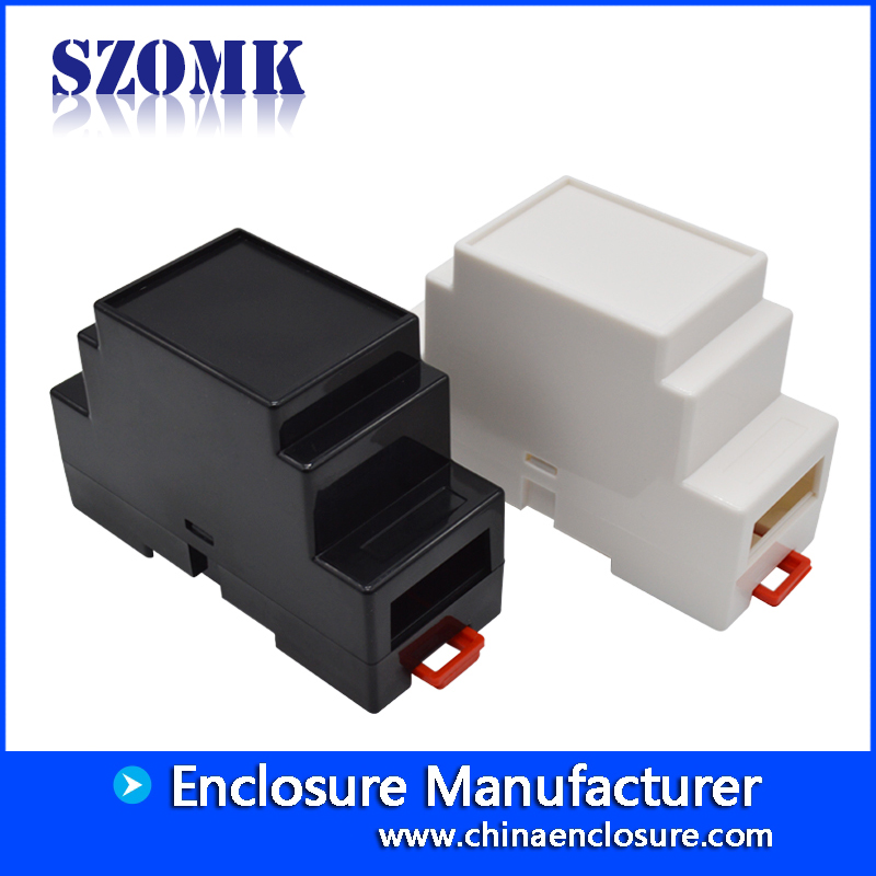 SZOMK abs材料塑料DIN导轨外壳适用于PCB AK-DR-01 88 * 37 * 59mm