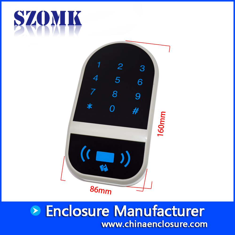 SZOMK abs gabinete de bloqueio de controle de acesso de plástico para o projeto eletrônico AK-R-154 160 * 86 * 31mm