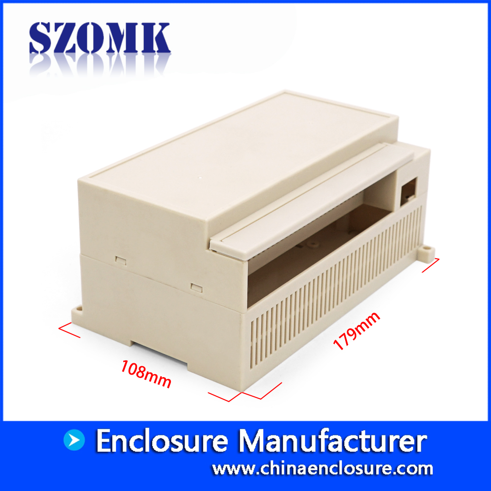 SZOMK ABS البلاستيك الضميمة PCB مجلس حامل مربع تقاطع للإلكترونيات AK-P-34 300x110x60mm