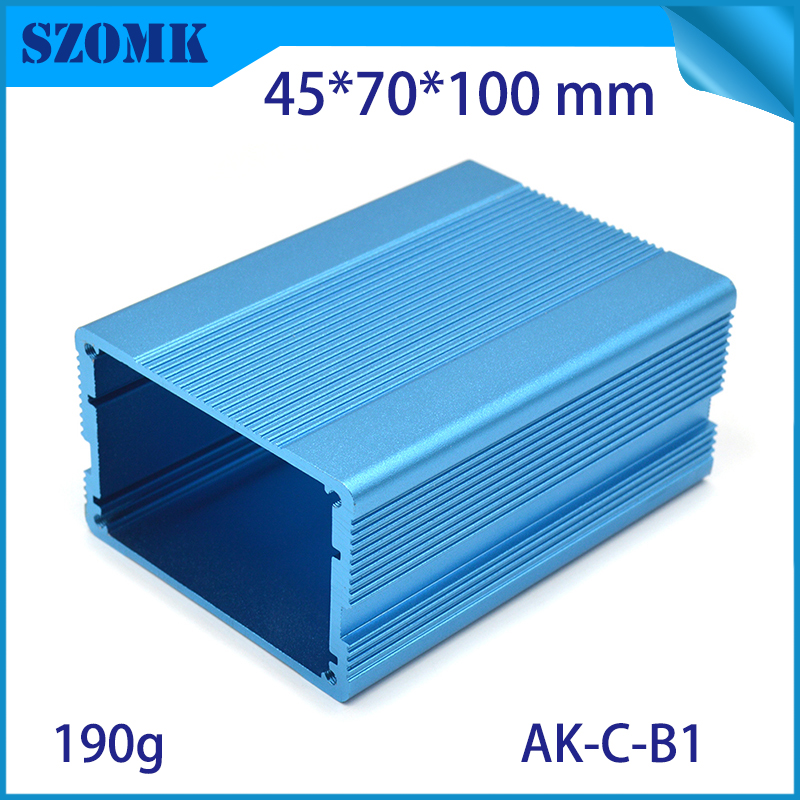 SZOMK custodia in alluminio custodia elettronica scatola di giunzione profilo amplificatore custodia in metallo per progetto industriale AK-C-U1 132 * 445 * 300mm