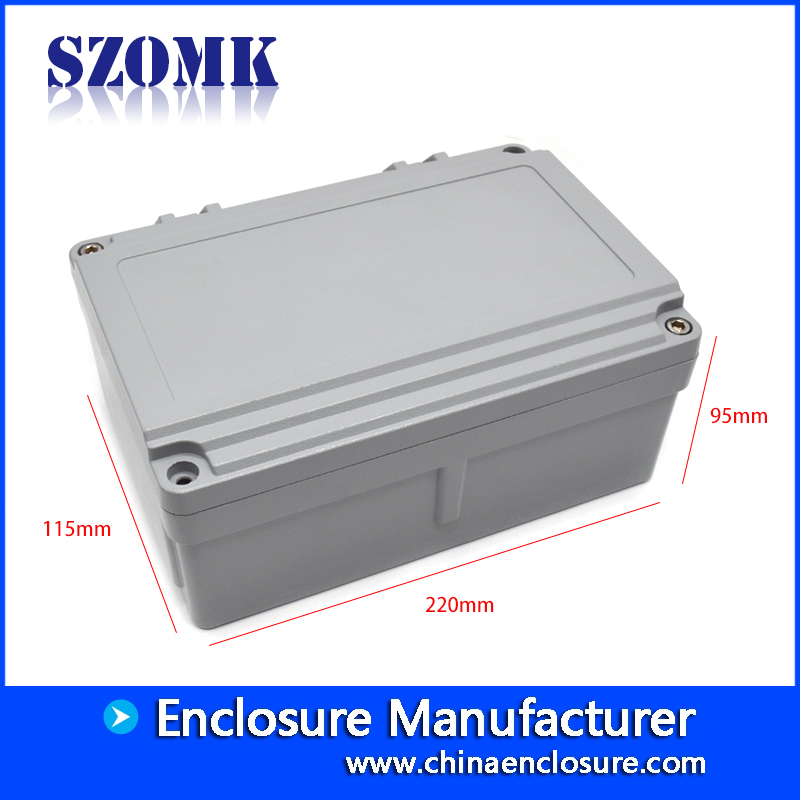 SZOMK meilleur choix plus fort boîtier en aluminium à l'épreuve de l'eau moulé sous pression AK-AW-33 220 * 155 * 95mm pour industriel