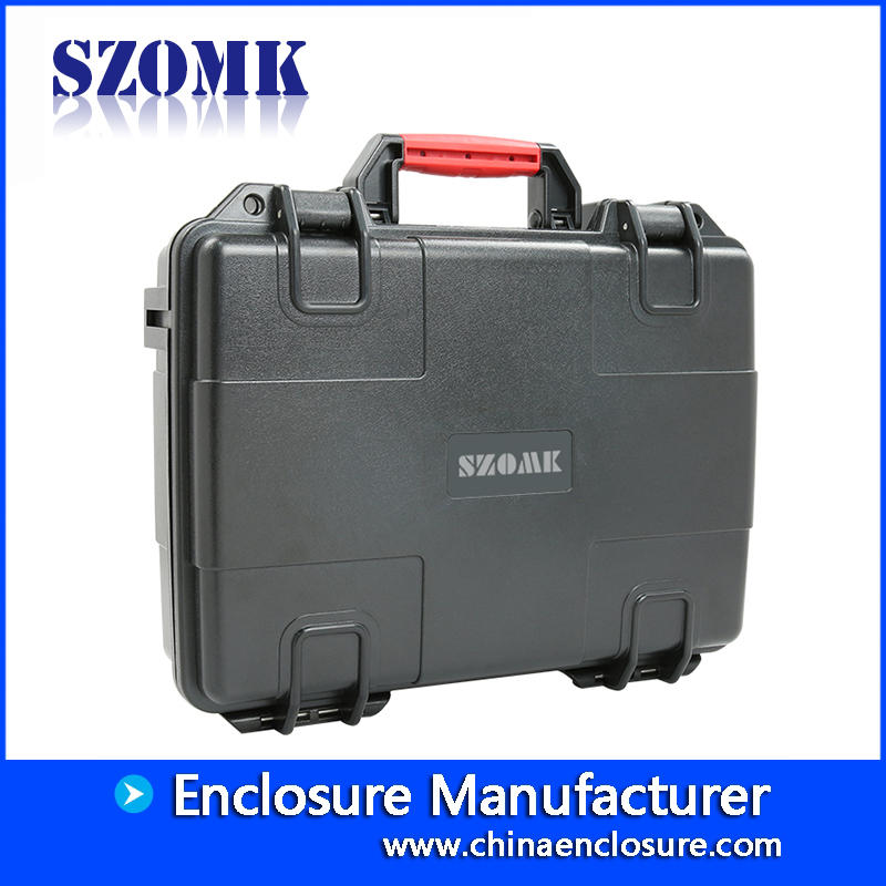 SZOMK benutzerdefinierte Dokumententasche mit Aluminium schwarz Friseur Werkzeugkoffer AK-18-05 415 * 335 * 120mm
