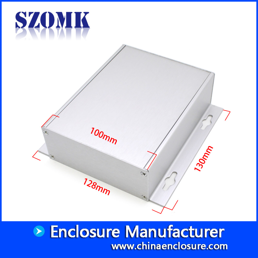 SZOMK scatola di giunzione elettronica in alluminio allungato su misura per alimentatore AK-C-A45 130 * 128 * 40mm