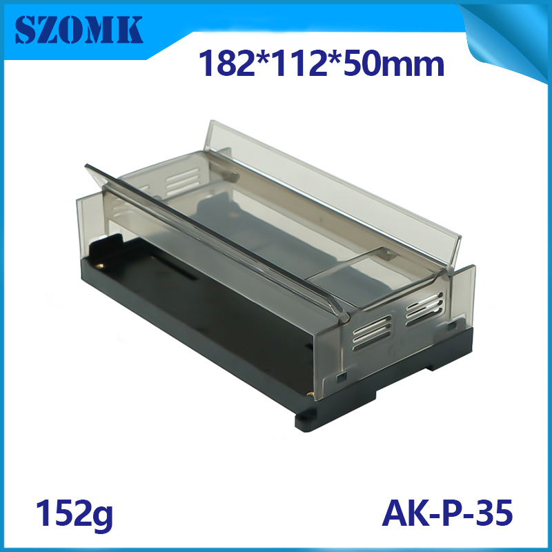 Szomk DIN-Rail Tarrail Case en plastique Boîtier électronique AK-P-35