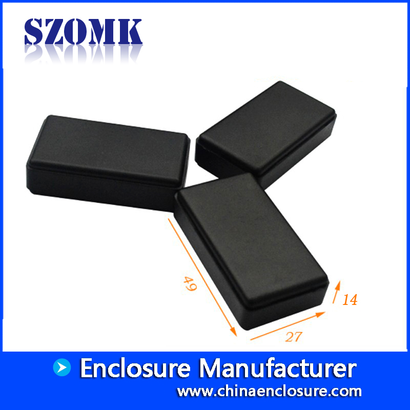SZOMK electronic abs plastic enclosure electrical distribution box for temperature and humidity sensor AK-S-34 14*27*49mm