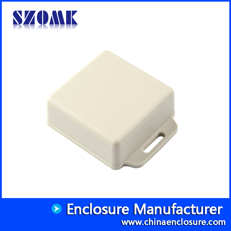 SZOMK العلبة الإلكترونية الجدار تصاعد ABS حالة السكن البلاستيك ل PCB AK-W-44 51x51x20mm