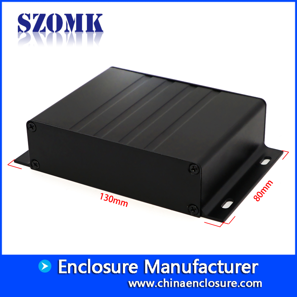 SZOMK مقذوف الألومنيوم الهيكل الضميمة مربع التوزيع حالة إلكترونية ل PCB AK-C-A48 130 * 80 * 31 ملليمتر