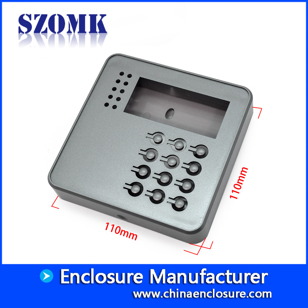 SZOMK工厂供应带键盘的塑料外壳，用于门禁AK-R-156 110 * 110 * 21 mm