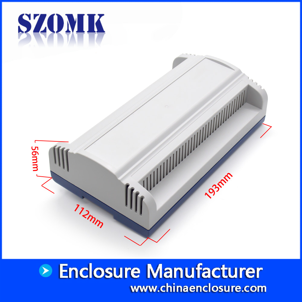 Caja de plástico de alta calidad SZOMK din rail carcasa del controlador de la caja electrónica / 107 * 112 * 56mm / AK-DR-56