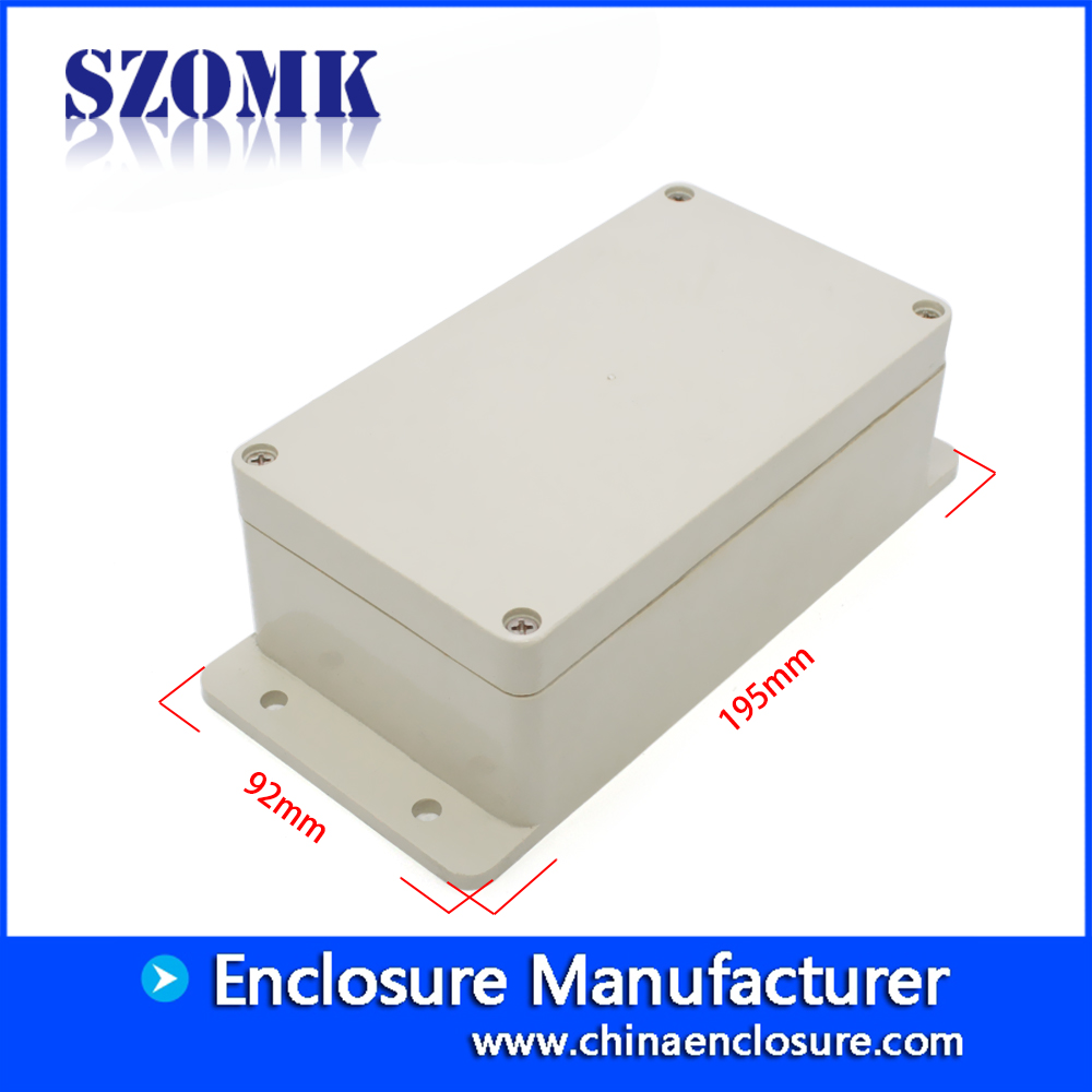 SZOMK IP65防水户外电气接线盒，用于PCB AK-B-12 195 * 92 * 61mm
