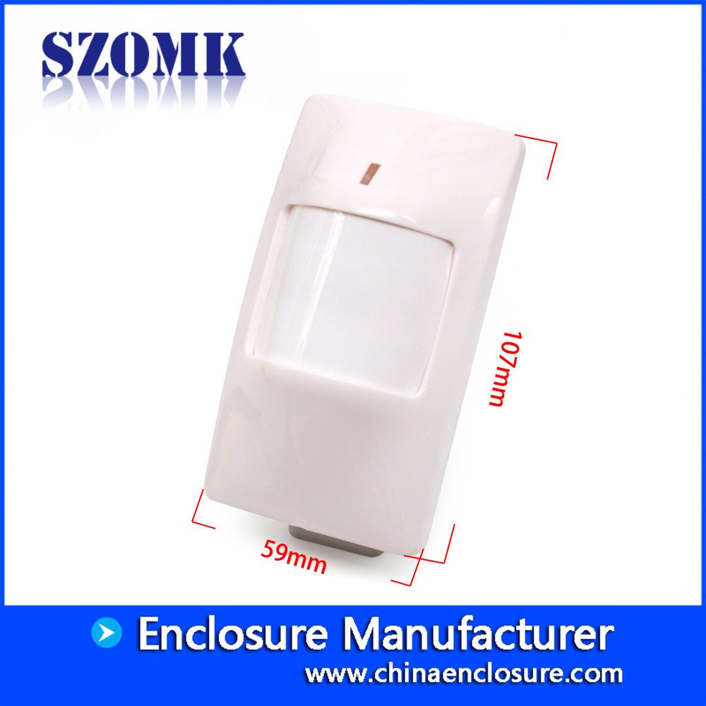 SZOMK塑料墙壁安装外壳探测器探测装置支架，用于RFID门禁系统AK-R-150 107 * 59 * 39mm