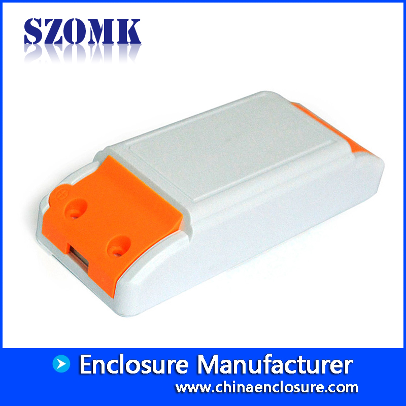 SZOMK pequeno gabinete de plástico ABS caixa de fornecimento de driver LED para pcb AK-14 115 * 45 * 27mm