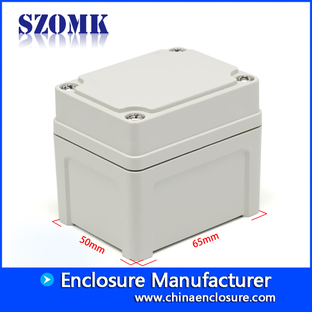 SZOMK pequeno invólucro de plástico eletrônico IP66 caixa de junção à prova d 'água AK-AG-1 65 * 50 * 55mm