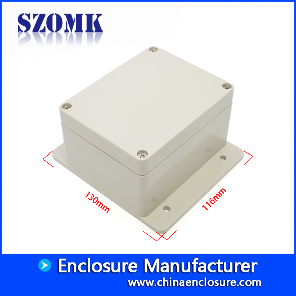 SZOMK gabinetes elétricos à prova de intempéries IP65 ABS caixa de plástico à prova d 'água para a eletrônica ao ar livre 130 * 116 * 68mm