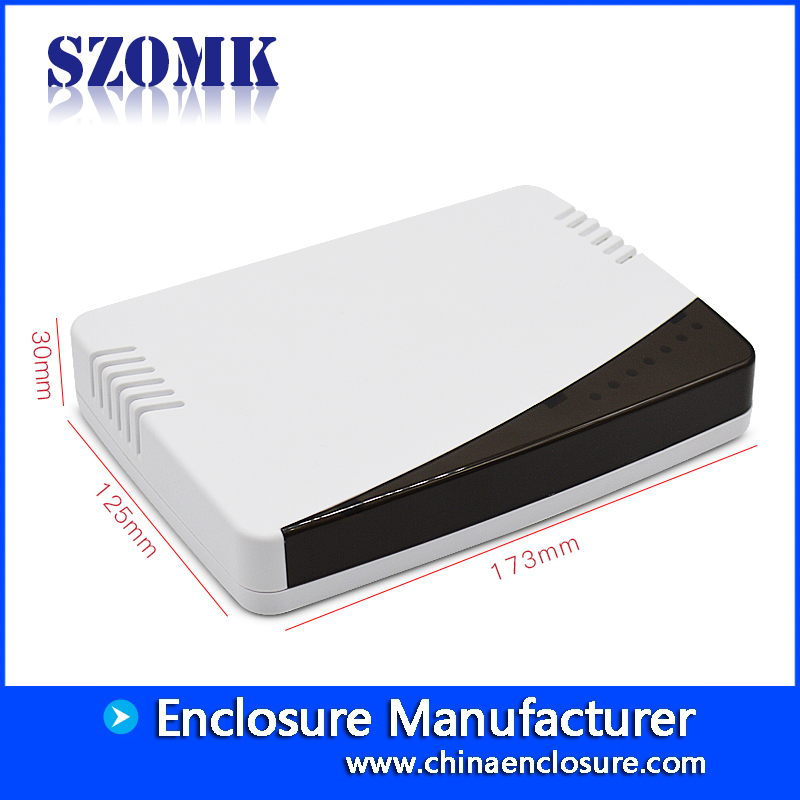 fabricante de moldes de carcasa de plástico para productos electrónicos cajas wifi sozmk AK-NW-12 173 * 125 * 30 mm