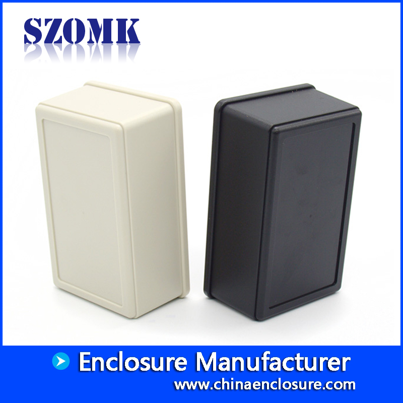 Caja de conexiones electrónica de caja de plástico abs pequeña de szomk AK-S-08 40 * 65 * 105 mm