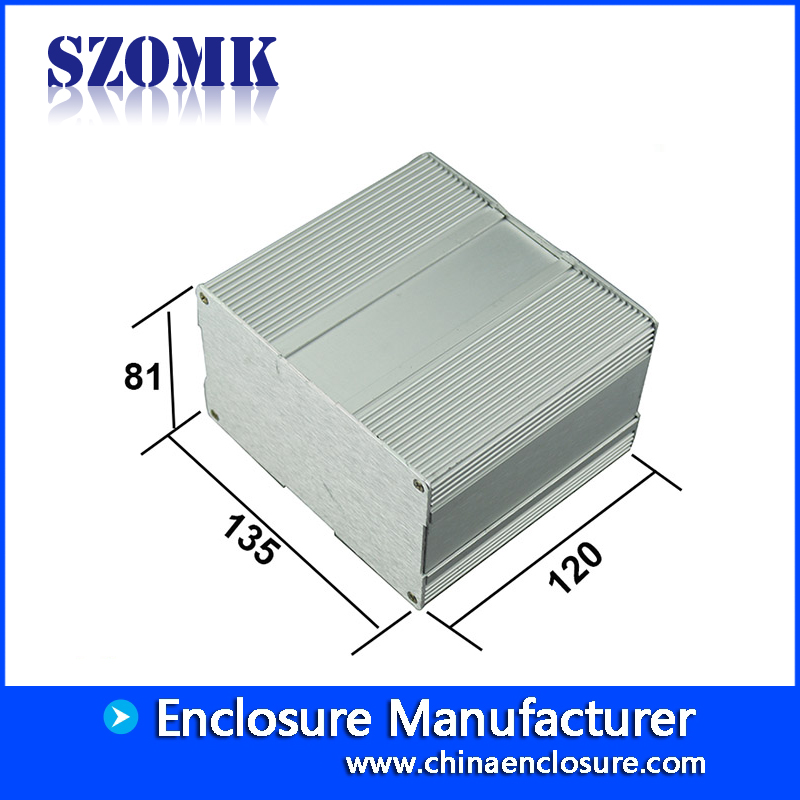 Szomk 양극 처리 된 알루미늄 전자 인클로저 스위치 박스 케이스 프로젝트 인클로저