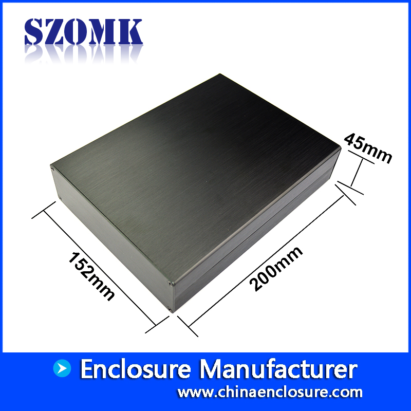 Szomk electrónica caja de conexiones de aluminio caja de proyecto
