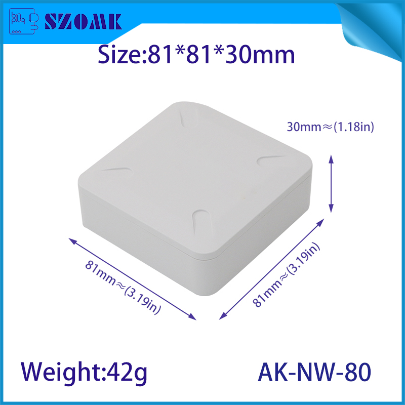 Habitage de passerelle Smart Home Router Shell Plastic Electronic Equipment Box AK-NW-80