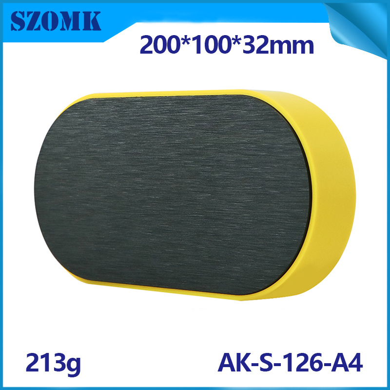 Alcínio de caixa de junção de cor preta de plástico ABS AK-S-126