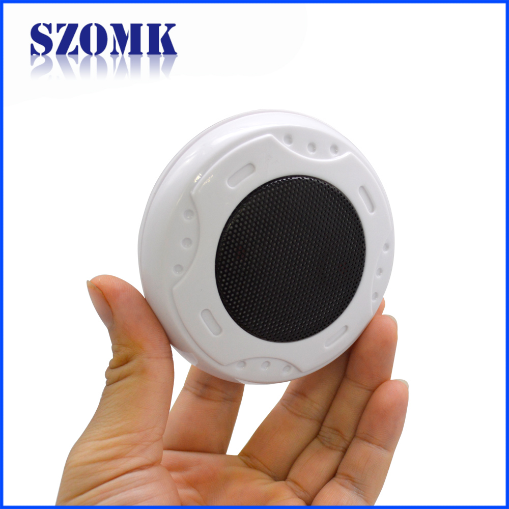abs white black plastic round shape sound collector instrument junction enclosure for electronic device AK-N-55 86*50
