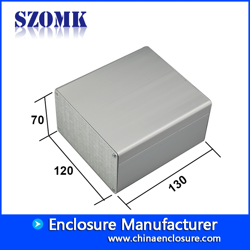 invólucro industrial de alumínio para suprimentos eletrônicos de szomk com 70 (H) x120 (W) xfree mm