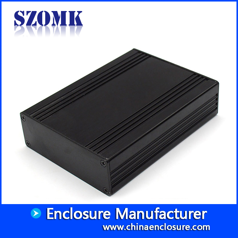schwarze elektronische Ausrüstung für PCB kundenspezifische Aluminium-HDD-Boxen AK-C-B21